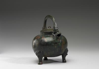 图片[3]-He wine/water vessel with spout in the shape of animal head, Warring States Period, 475-221 B.C.E.-China Archive